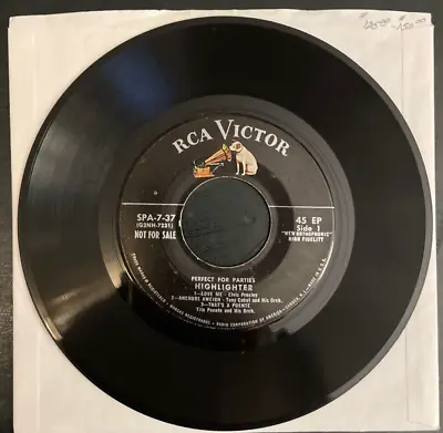 Elvis Presley  Perfect For Parties  RCA SPA-7-37 Record ~ VG+ ~ Tested ~ PROMO • $19.99