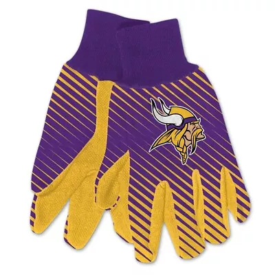 Minnesota Vikings Striped Utility Gripper Dots Gloves New Wincraft 👀 • $10