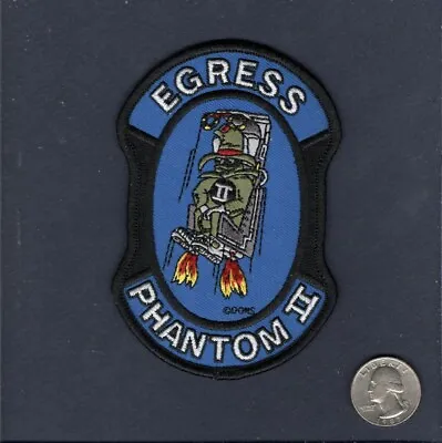 F-4 F-4G F-4C RF-4 F-4D PHANTOM EGRESS Ejection Seat USAF ANG Squadron Patch • $10.99