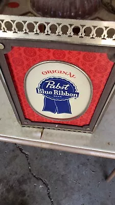 Vintage Pabst Blue Ribbon PBR Lighted Rotating Beer Sign Read • $149.95