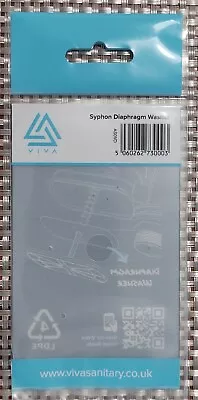 Derwent Macdee Metro Oblong Toilet Cistern Syphon Diaphragm Washer Toilet Flush • £3.29