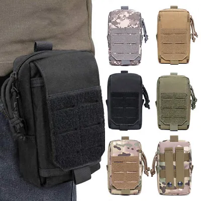 Tactical EDC Pouch Molle Utility Pouch Gadget Organizer Phone Holder Waist Pack • $11.89