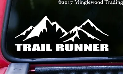 TRAIL RUNNER - Vinyl Sticker - Running 5K 10K 13.1 26.2 Marathon Die Cut Decal • $5.99