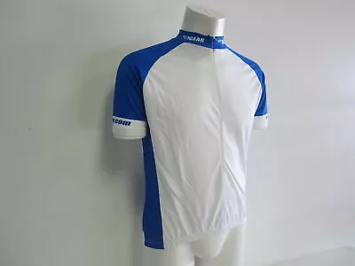 Verge Men's Large Short Sleeve Cycling Jersey Blue/White New • $9.60