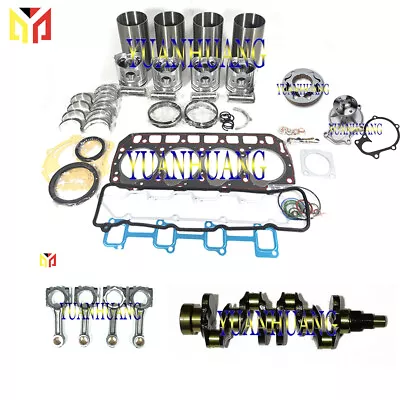 $1658 • Buy V3800 Engine Rebuild Kit Crankshaft Con Rod Oil Water Pump For KUBOTA Tractor 