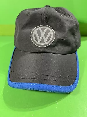 Volkswagen Car Promo Ad Driver Gear Strap-Back Hat Lightweight Black Blue Cap • $10