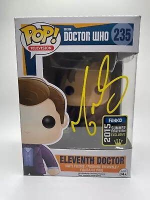 Funko Pop - Matt Smith Autographed Dr. Who Eleventh Doctor 235 Beckett Authentic • $319.96