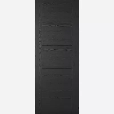 Premium Black Ash Laminated Vancouver 5P Style Internal Solid Core Door 44mmFD30 • £344.99