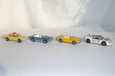 Matchbox Superfast No.56 Mercedes 450 SEL Taxi & 2 Mercedes 350 SL No.6 & BMW M1 • £28