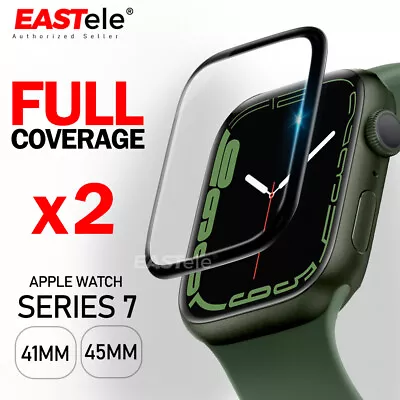 $7.99 • Buy 2X Screen Protector For Apple Watch Series Ultra 8 7 SE 6 5 4 45 41 44 40mm