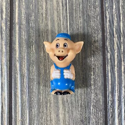 Vintage Disney Blue Pig From The Three Little Pigs Figurine Toy 1.75” • $8.99