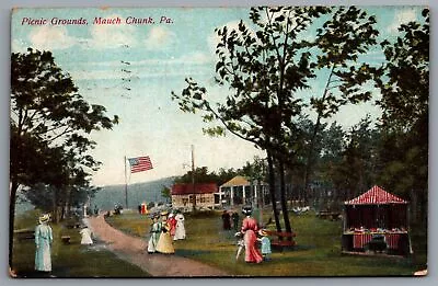 1908 Picnic Grounds & Park View Mauch Chunk Pennsylvania PA Posted Postcard • $14.39