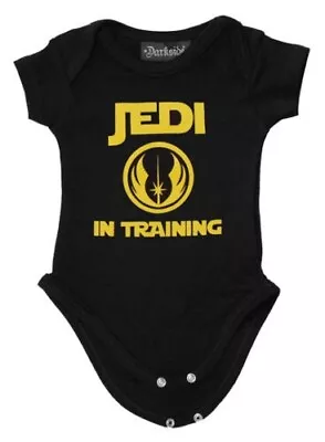 Darkside Jedi In Training Baby Grow 0-3 Months Size Star Wars Black Disney Child • £6.99