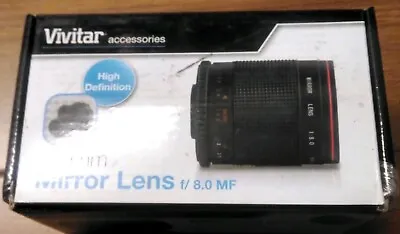 Vivitar 500mm F/8 Mirror Lens + UV Filter • $119.99