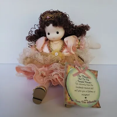 Green Tree Princess & The Pea Musical Doll Plays Brahms Lullaby 8  SEE VIDEO • $24.95