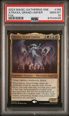 2023 Mtg Phyrexia: All Will Be One 196 Atraxa Grand Unifier Foil Psa 10 • $180