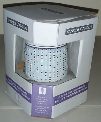 £19.99 • Buy Yankee Candle Addison Electric Ceramic Embossed Wax Melt Burner Warmer - EU Plug