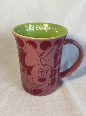 Walt Disney World Minnie Mouse Coffee Mug Pink Polka Dots • $13.49