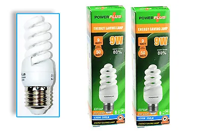 2x Small Bright Energy Efficient Light Bulb 9w ES (UK)  White Daylight Craft • £8.99