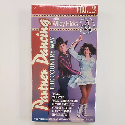 Wiley Hicks Partner Dancing - The Country Way - V. 2 VHS TAPE NEW • $8.99