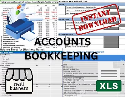 Easy-to-Use Financial Management Spreadsheet For Sole Traders - Instant Download • £7.50