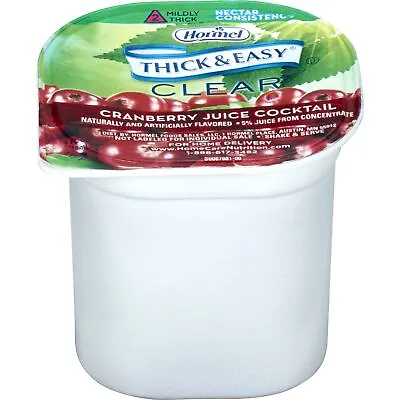 Thick & Easy Thickened Beverage Cranberry Juice 4 Oz. Cup 24 Ct • $26.26