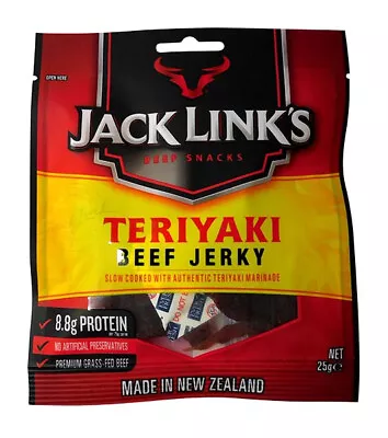 Jack Links Beef Jerky Teriyaki (10 X 25g In A Display Unit) • $38.72