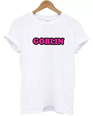 Goblin T Shirt Top Text Monster OFWG Odd Future Girl Boy Men Women White • £14.99