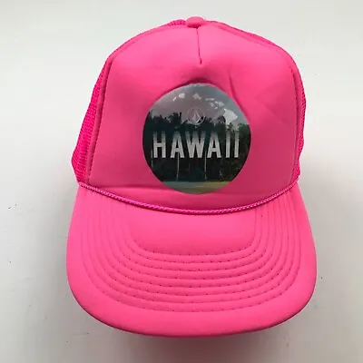 NEW Volcom Hawaii Hat Cap Snapback Pink Trucker Adjustable Adult Foam Giveback • $14.86