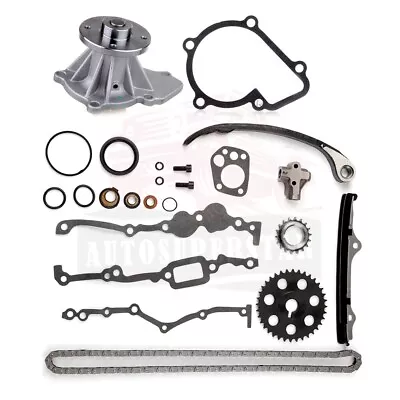 Timing Chain Water Pump Kit For 89-97 Nissan Pickup D21 240SX 2.4L TK3005 AW9206 • $52.79