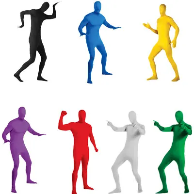 Adult Men Women Spandex Costume Full Body Suit Zentai Morph Invisible Morphsuit • £17.99