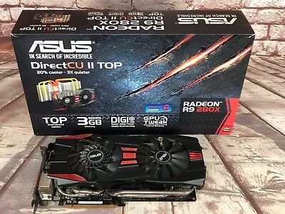 ASUS Radeon R9 280X 3GB PCIE X16 Gaming Graphics GPU Card GDDR5 A63  • $59.93