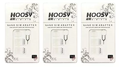 Sim Card Adapter Kit 3pack 9 Total Adapters Nano To Micro Nano To Regular Micr • $7.10