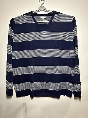 Goodfellow & Co Men's Big & Tall Striped Sweater Navy Heather 5XBT • $10