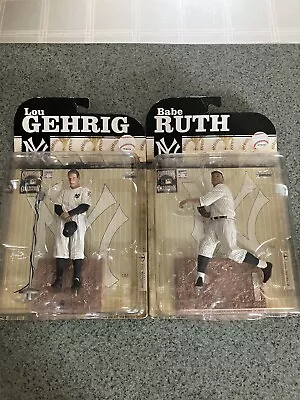 McFarlane MLB Cooperstown Collection Babe Ruth Lou Gehrig York Yankees • $61.93