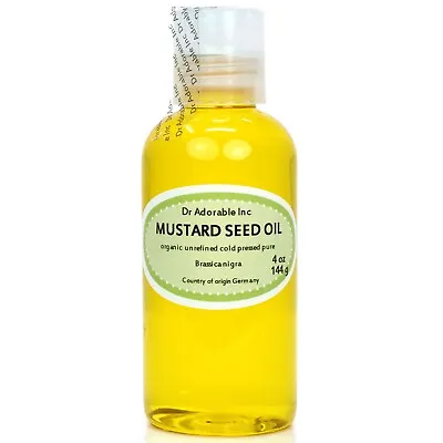 4 Oz Mustard Seed Oil 100% Pure Cold Pressed Organic • $7.89