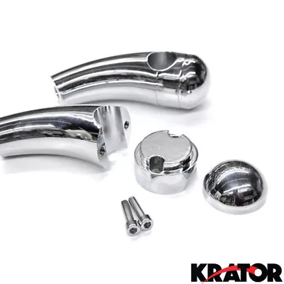 Custom Chrome Motorcycle 1  Handlebar 3.5  Risers For Honda VTX 1300 C R S RETRO • $34.99