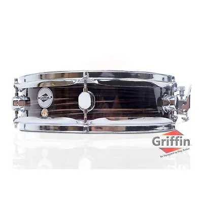 GRIFFIN Piccolo Snare Drum - 13 X3.5 Zebra Wood Poplar Acoustic Shell Percussion • $42.95