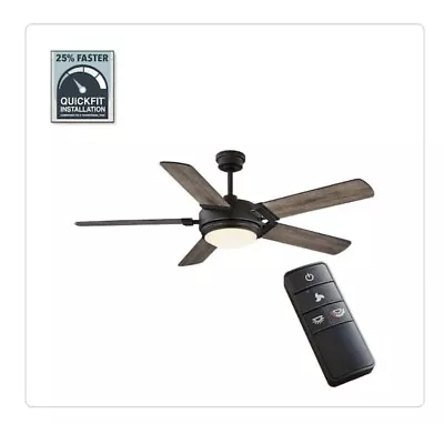 Home Decorators Collection Blakeridge 60  Ceiling Fan With Light Kit And Remote • $123.25