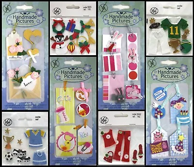 3d Embellishment Card Toppers Gift Tags Make Your Own Scrapbooking Crafts • £1.79