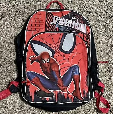 Marvel Comics Spiderman Backpack Boys Large School Sale Kids Bag Graphic Print • $12