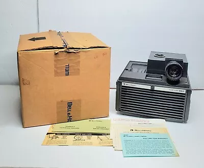 Vintage Bell Howell Slide Cube Projector 984 Tested Works Good W/ Original Box • $100