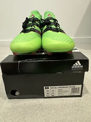 Adidas Ace 16.1 Primeknit FG/AG Football Boots 2015 Size 13 1/2 US DS • $200