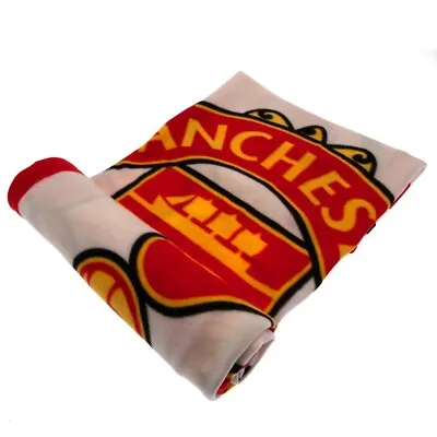 Official Manchester United FC Fleece Blanket Perfect Christmas Stocking Filler • £14.18