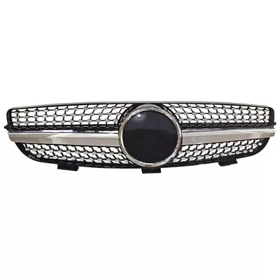 For Mercedes-Benz CLK W209 2003-2009 Diamond Style Front Bumper Grille Chrome • $139.99