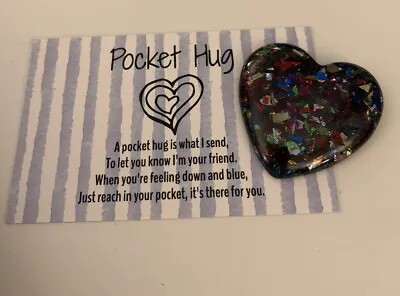 Heart Pocket Hug Token Card Keepsake Colleague Family Friend  Christmas Gift • £2.49