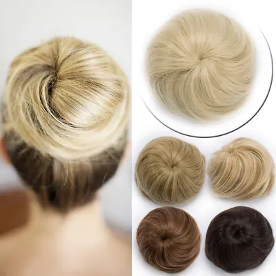 Fashion Cover On Updo Buns Hair Extension Drawstring Chignon Bun Hair Peice D7 • £10.20