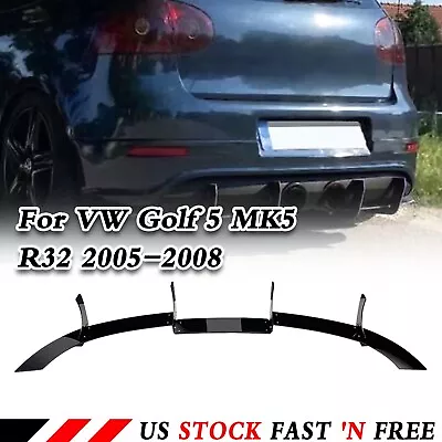 Car Rear Bumper Diffuser Lip Cover Shark Fin For VW Golf 5 MK5 R32 2005-2008 06 • $53.28