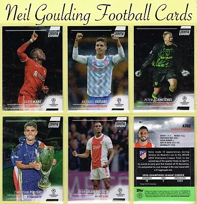 Topps Champions League 2021-22 ☆ STADIUM CLUB CHROME ☆ Football Cards #1 To #100 • £0.99