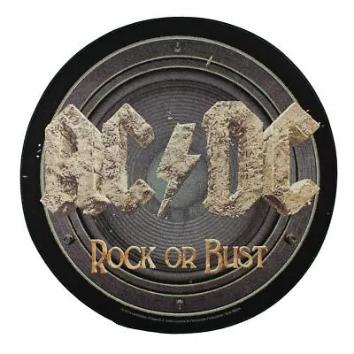 £9.95 • Buy AC/DC ROCK OR BUST SEW ON BACK PATCH CIRCULAR BACKPATCH 28cm X 28cm